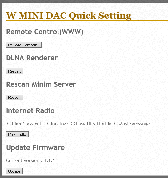 WMiniDACをWebブラウザから操作 7
